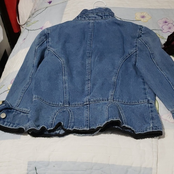 JEANOLOGY JEAN WOMEN'S BLUE JACKET SIZE4. - Picture 5 of 8